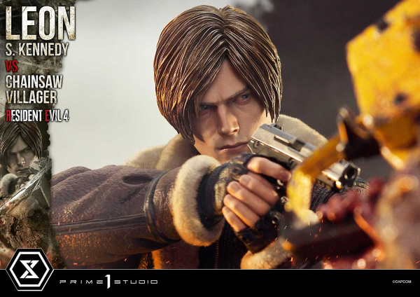 Prime 1 Studio Ultimate Premium Masterline Resident Evil 4 Leon S. Kennedy versus Chainsaw Villager | 4582647120878