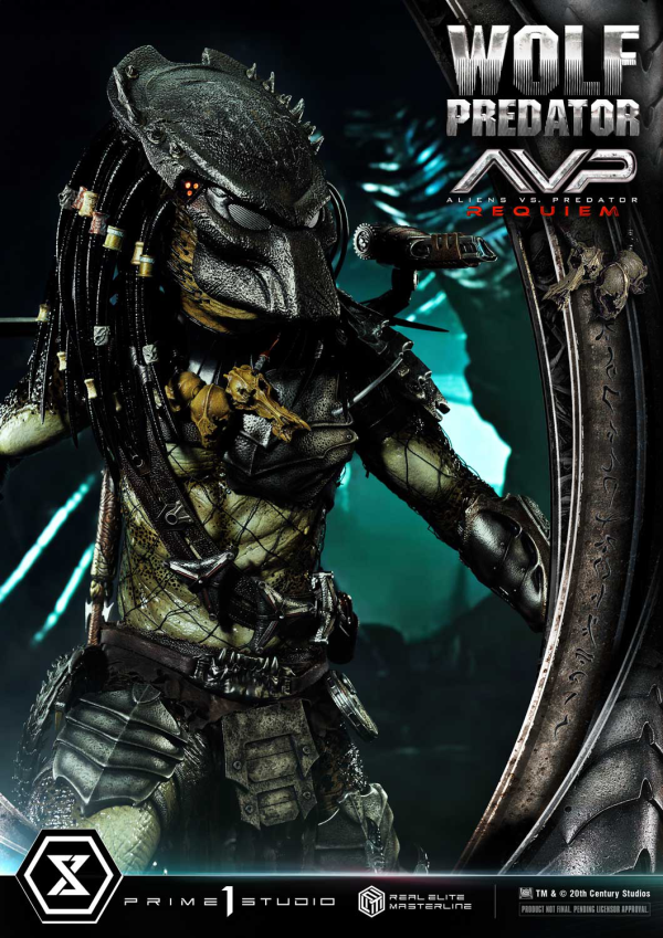 Prime 1 Studio Real Elite Masterline Aliens vs. Predator: Requiem Wolf Predator DX Bonus Version | 4582647121646