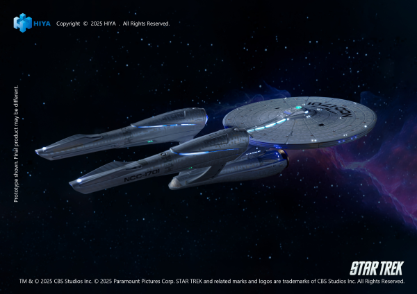 HIYA TOYS REPLICAart Series Non-Scale 15 Inch Star Trek 2009 USS Enterprise NCC-1701 Light Up Starship(6957534202865)(6957534202865)