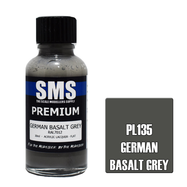 The Scale Modellers Supply (SMS) Premium GERMAN BASALT GREY RAL7012 30ml | 787099994556