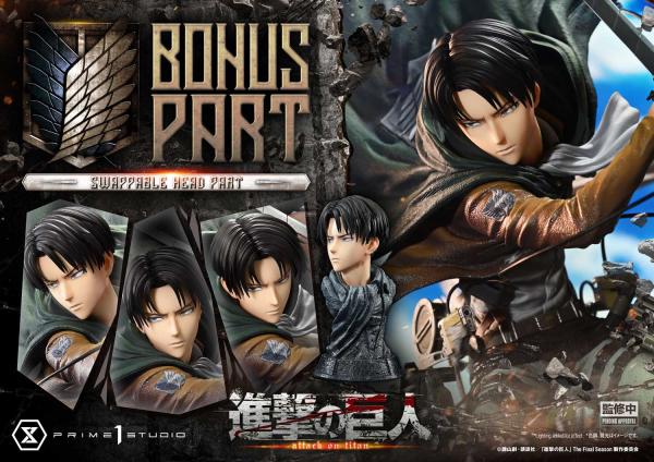Prime 1 Studio Ultimate Premium Masterline TV animation Attack On Titan Levi versus Beast Titan Bonus Version | 4582647120069