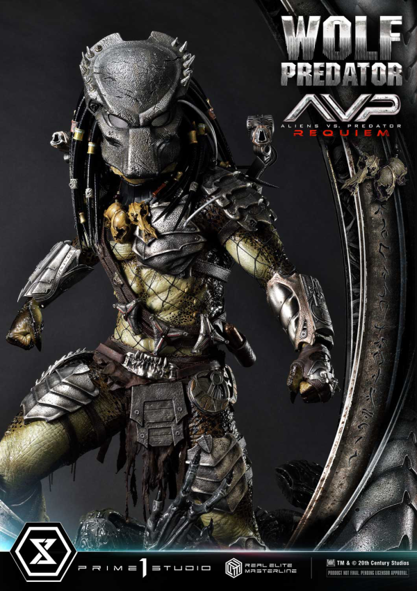 Prime 1 Studio Real Elite Masterline Aliens vs. Predator: Requiem Wolf Predator DX Bonus Version | 4582647121646