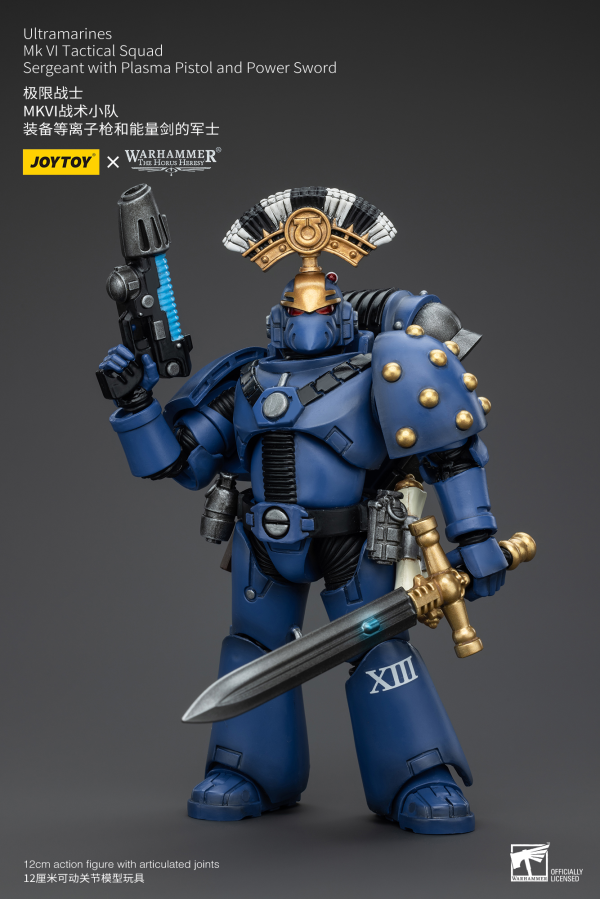 JOYTOY Ultramarines MK VI Tactical Squad Sergeant with Plasma Pistol and Power Sword | 6927054400096