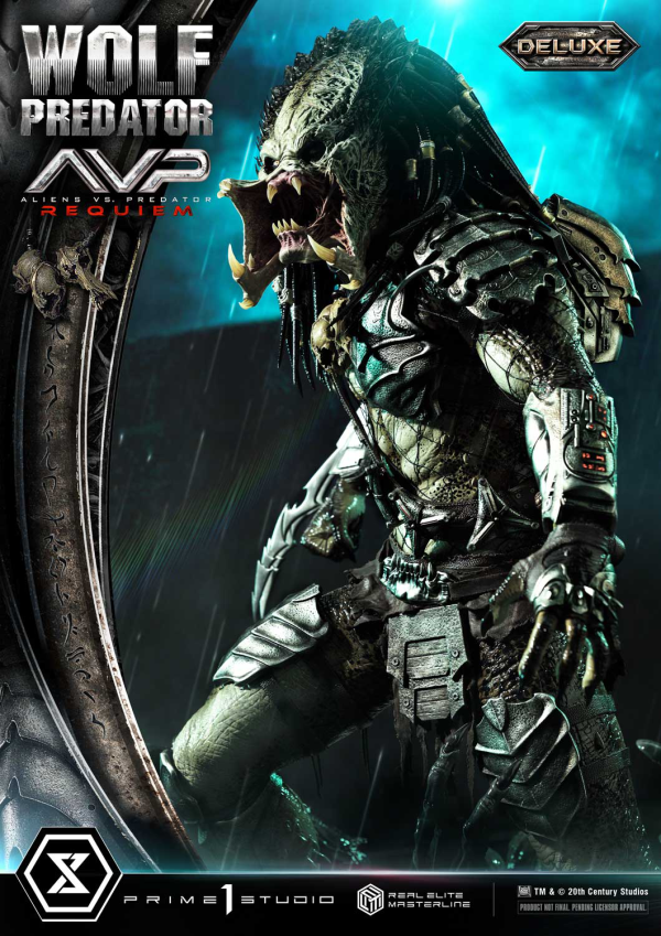 Prime 1 Studio Real Elite Masterline Aliens vs. Predator: Requiem Wolf Predator DX Bonus Version | 4582647121646