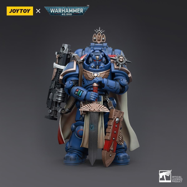 JOYTOY Ultramarines Primaris Captain Ptolias Corvor with Master Crafter Heavy Bolt Rifle | 6973130373556