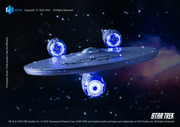 HIYA TOYS REPLICAart Series Non-Scale 15 Inch Star Trek 2009 USS Enterprise NCC-1701 Light Up Starship(6957534202865)(6957534202865)