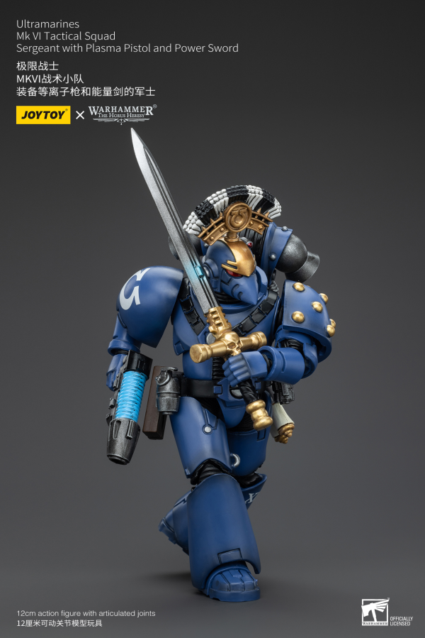 JOYTOY Ultramarines MK VI Tactical Squad Sergeant with Plasma Pistol and Power Sword | 6927054400096