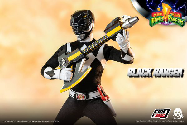 Three Zero Mighty Morphin Power Rangers - FigZero 1/6 Black Ranger | 4897056203150