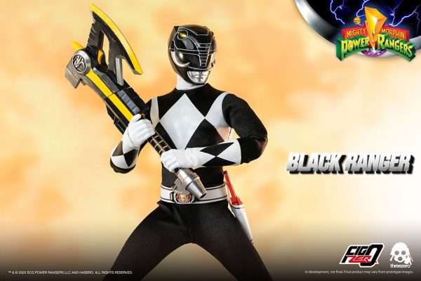 Three Zero Mighty Morphin Power Rangers - FigZero 1/6 Black Ranger | 4897056203150