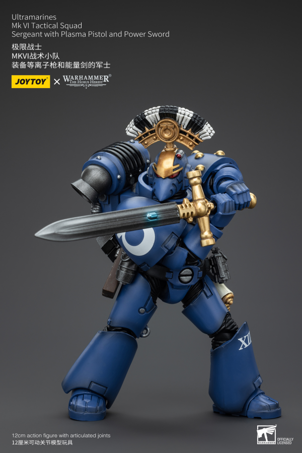 JOYTOY Ultramarines MK VI Tactical Squad Sergeant with Plasma Pistol and Power Sword | 6927054400096