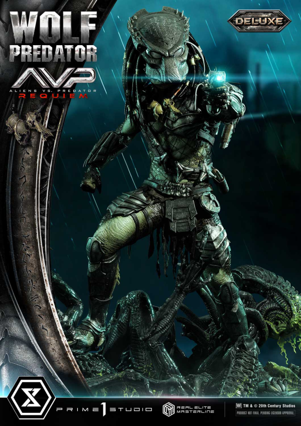 Prime 1 Studio Real Elite Masterline Aliens vs. Predator: Requiem Wolf Predator DX Bonus Version | 4582647121646