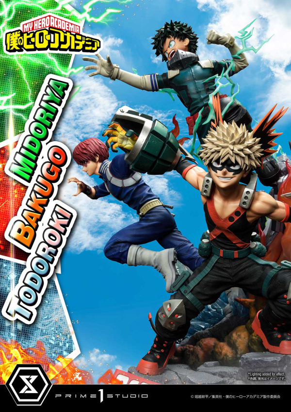 Prime 1 Studio Ultimate Premium Masterline My Hero Academia Midoriya, Bakugo & Todoroki Deluxe Version | 4582535945804