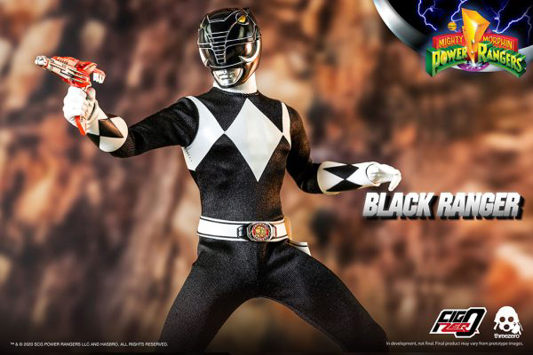 Three Zero Mighty Morphin Power Rangers - FigZero 1/6 Black Ranger | 4897056203150