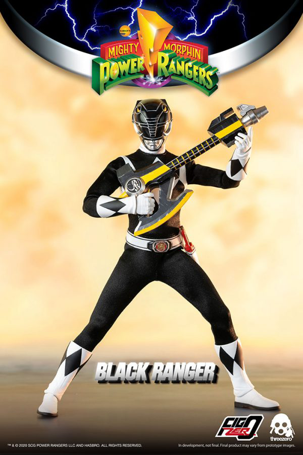 Three Zero Mighty Morphin Power Rangers - FigZero 1/6 Black Ranger | 4897056203150