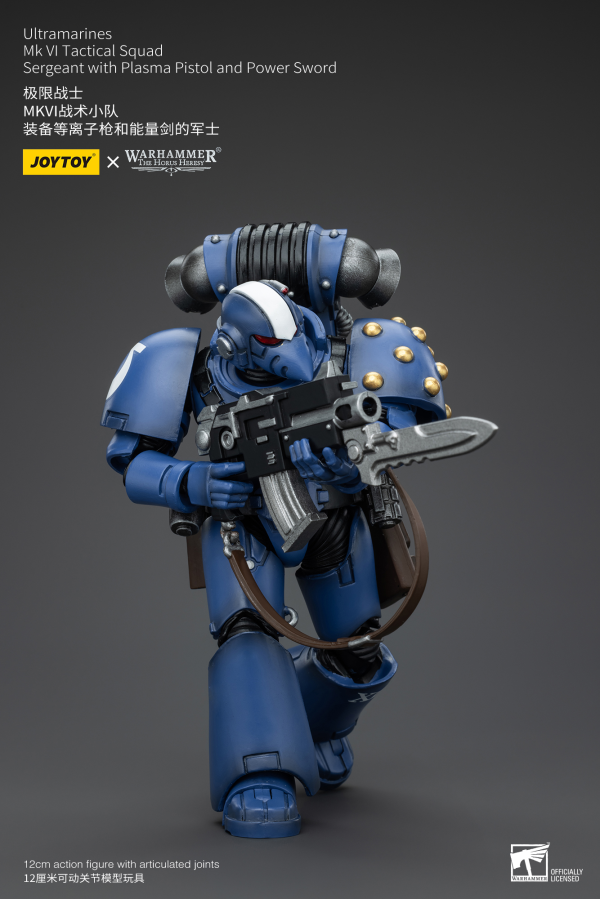 JOYTOY Ultramarines MK VI Tactical Squad Sergeant with Plasma Pistol and Power Sword | 6927054400096
