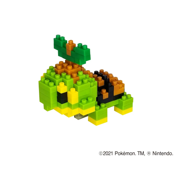 Kawada Turtwig "Pokémon", Nanoblock Pokémon Series (Box/12) | 4972825222669