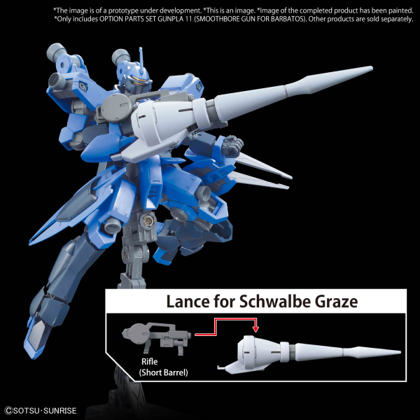 OPTION PARTS SET GUNPLA 11 (SMOOTHBORE GUN FOR BARBATOS) | 4573102671523