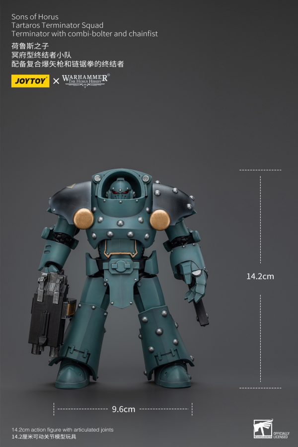 Joy Toy Sons Of Horus Tartaros Terminator Squad Terminator With Combi-Bolter And Chainfist | 6973130377271