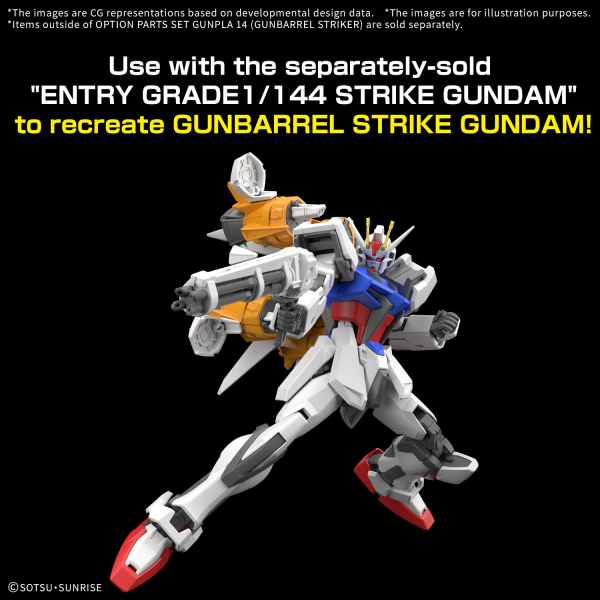 OPTION PARTS SET GUNPLA 14 (GUNBARREL STRIKER) | 4573102683229