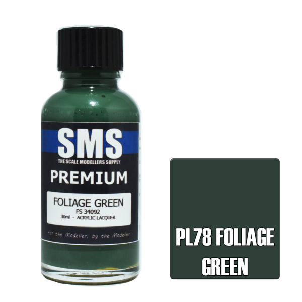 The Scale Modellers Supply (SMS) Premium FOLIAGE GREEN FS34092 30ml | 707959822263