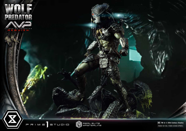Prime 1 Studio Real Elite Masterline Aliens vs. Predator: Requiem Wolf Predator DX Bonus Version | 4582647121646