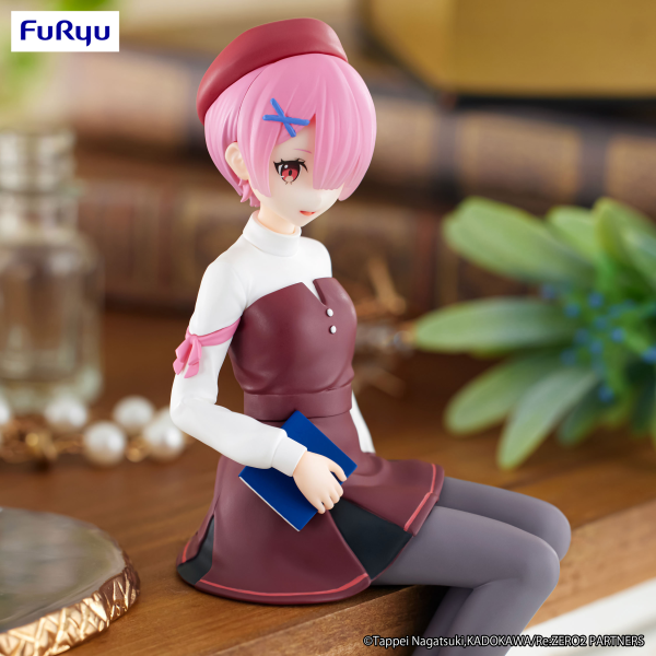 FuRyu Re:ZERO -Starting Life in Another World- Noodle Stopper Figure -Ram Book Girl ver.- | 4582782366889