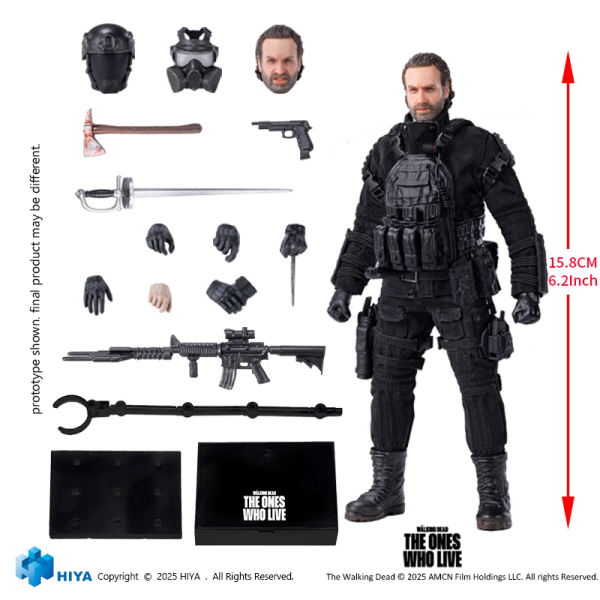 HIYA TOYS Exquisite Super 1/12 Scale 6 Inch The Walking Dead The Ones Who Lived Rick Action Figure(6957534204296)(6957534204296)