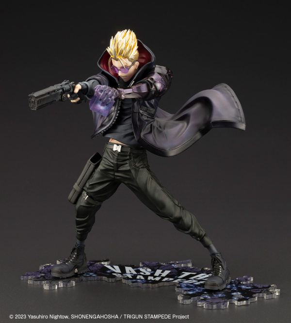 KOTOBUKIYA ARTFX J Vash the Stampede -The Gunman in Black- TRIGUN STAMPEDE Ver. | 4934054064694
