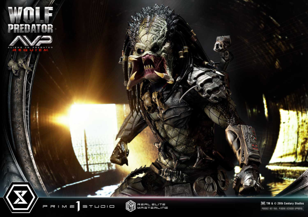 Prime 1 Studio Real Elite Masterline Aliens vs. Predator: Requiem Wolf Predator DX Bonus Version | 4582647121646