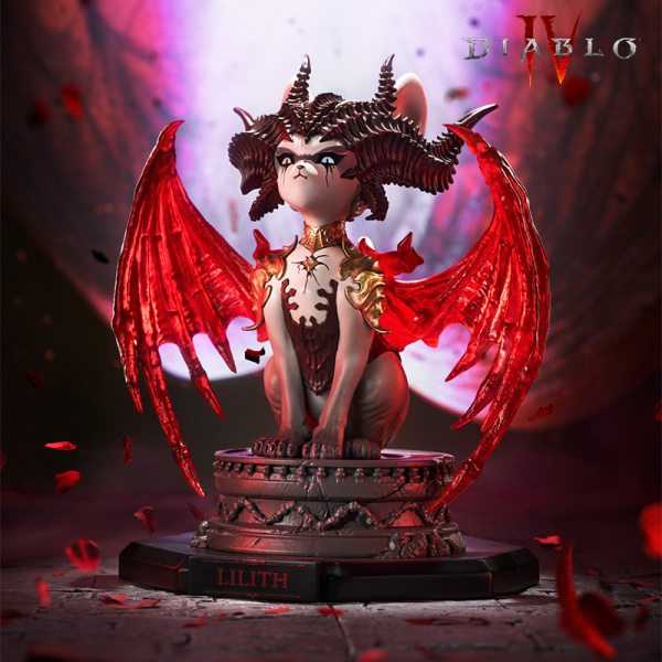 HEX Collectibles Blizzard Diablo® Lilith Meow Light-Up Collectible Figure | 6977269120777