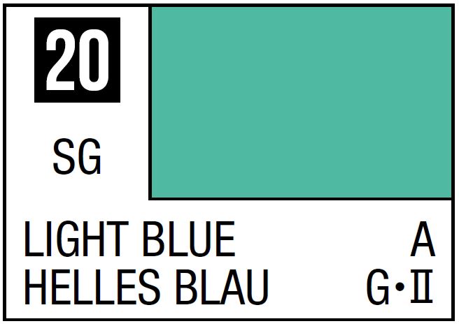Mr Hobby Mr. Color 20 - Light Blue (Semi-Gloss/Aircraft) | 4973028716191