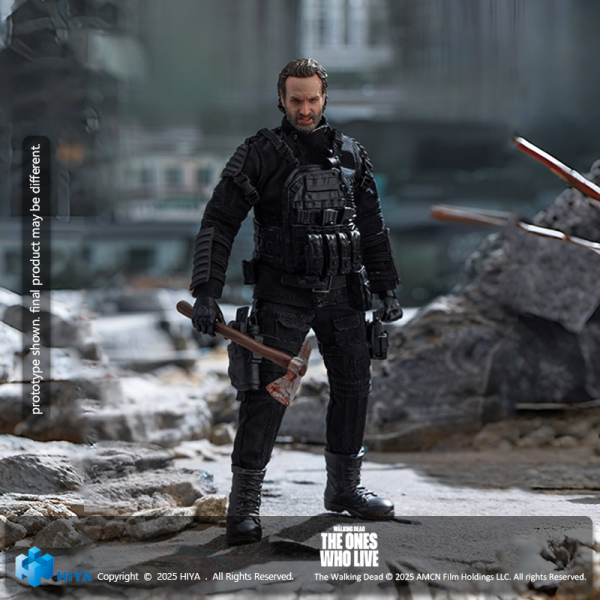 HIYA TOYS Exquisite Super 1/12 Scale 6 Inch The Walking Dead The Ones Who Lived Rick Action Figure(6957534204296)(6957534204296)