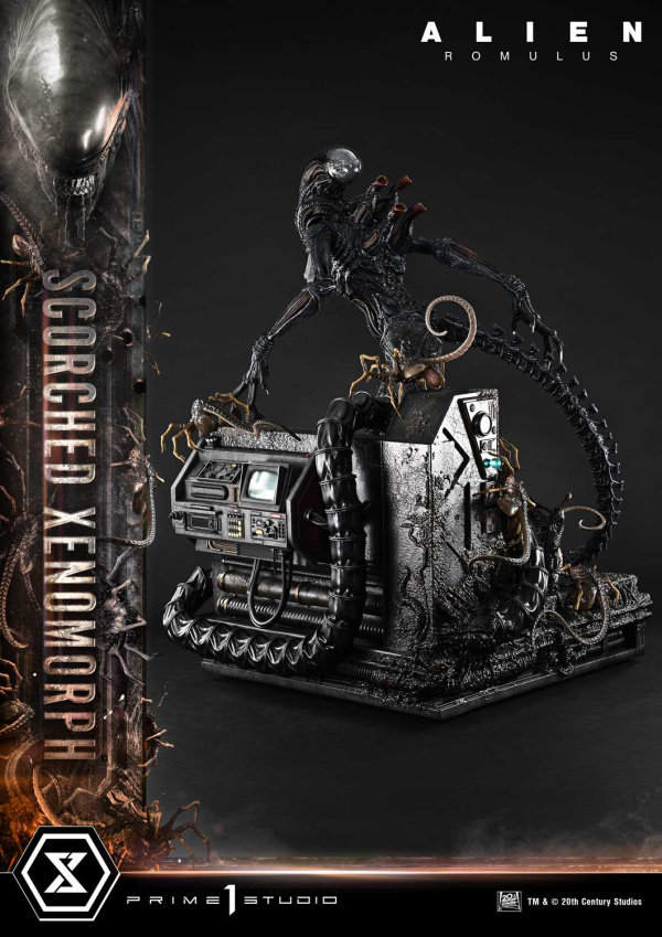 Prime 1 Studio Museum Masterline XL Alien: Romulus Scorched Xenomorph Deluxe Bonus Version | 4582647121875