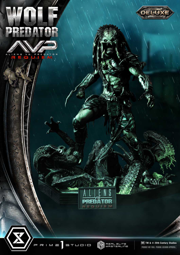 Prime 1 Studio Real Elite Masterline Aliens vs. Predator: Requiem Wolf Predator DX Bonus Version | 4582647121646