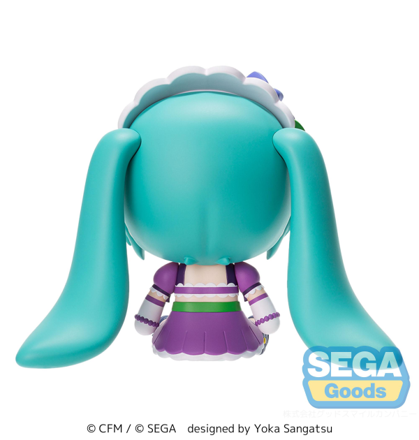 SEGA fuwa petit Hatsune Miku x Love and Berry Dress Up and Dance! Chibi Figure Sparkly Purple | 4582733440927