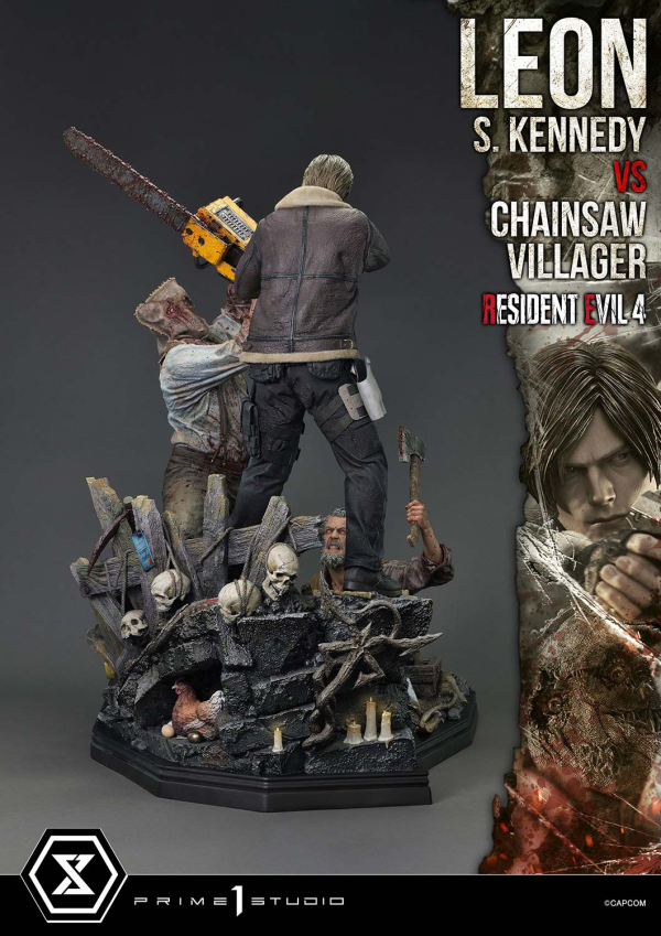 Prime 1 Studio Ultimate Premium Masterline Resident Evil 4 Leon S. Kennedy versus Chainsaw Villager | 4582647120878