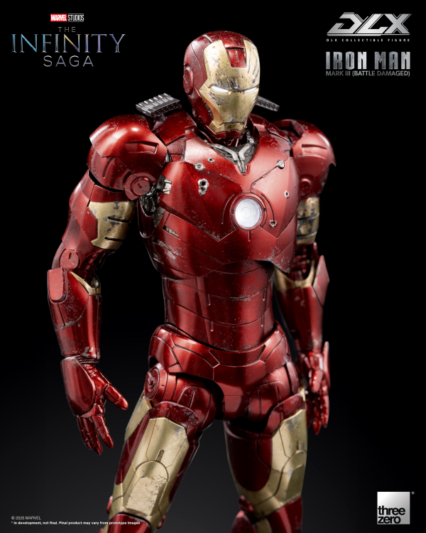 threezero Marvel Studios: The Infinity Saga DLX Iron Man Mark 3 (Battle Damaged) | 4895250817555