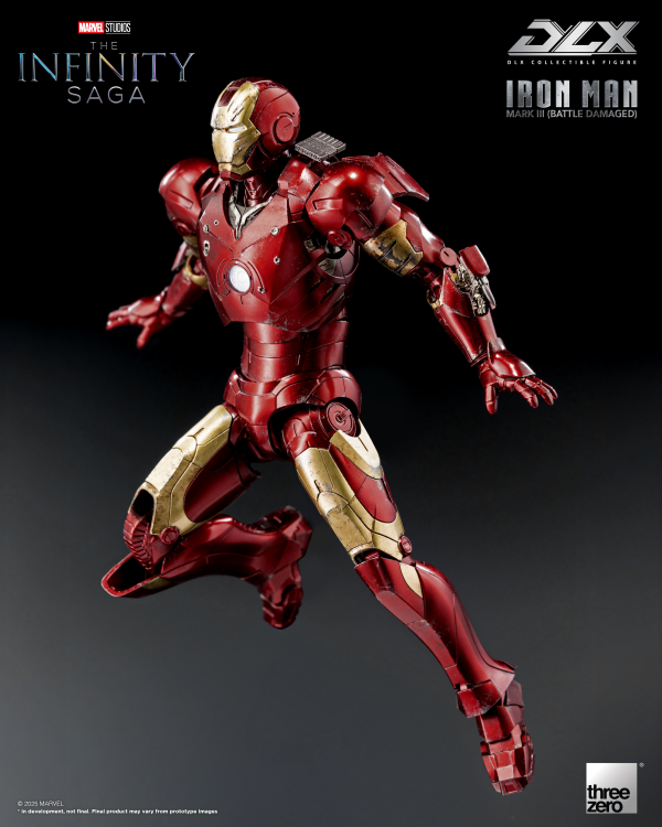 threezero Marvel Studios: The Infinity Saga DLX Iron Man Mark 3 (Battle Damaged) | 4895250817555