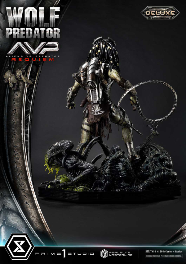 Prime 1 Studio Real Elite Masterline Aliens vs. Predator: Requiem Wolf Predator DX Bonus Version | 4582647121646
