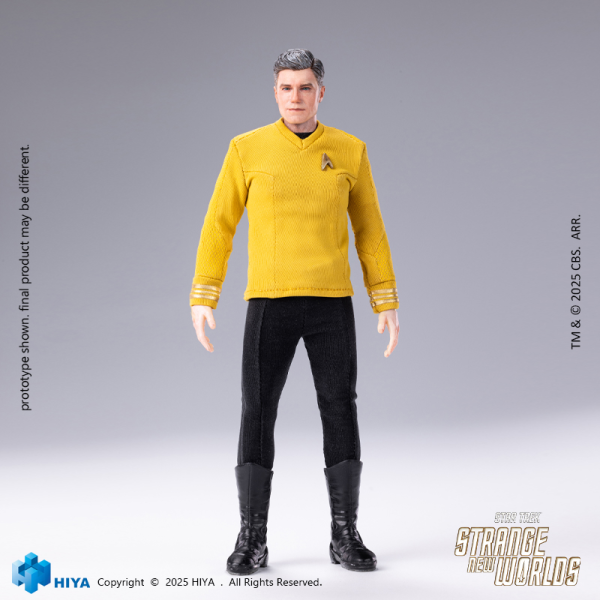 HIYA TOYS Exquisite Super Series 1/12 Scale 6 Inch STAR TREK Strange New Worlds Pike Action Figure(6957534203985)(6957534203985)
