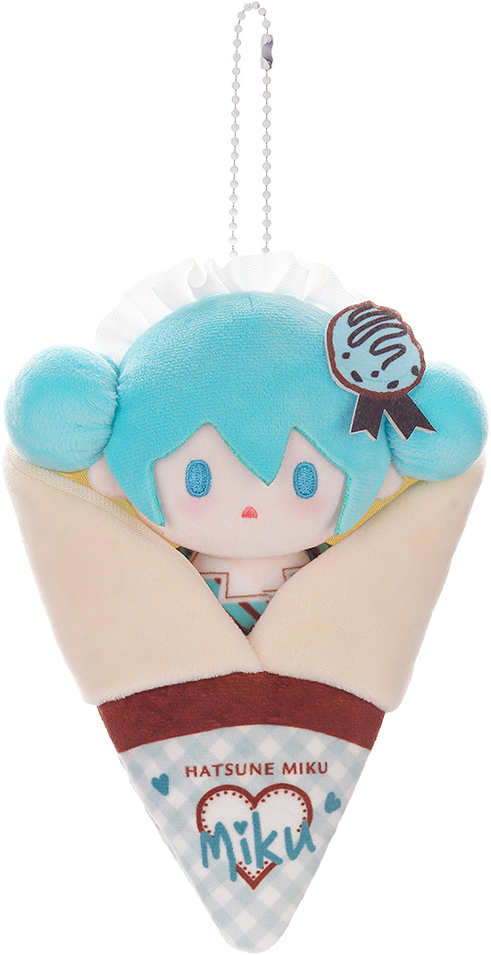 Character Vocal Series 01: Hatsune Miku Crêpe Mascot Keychain A | 4580416929677