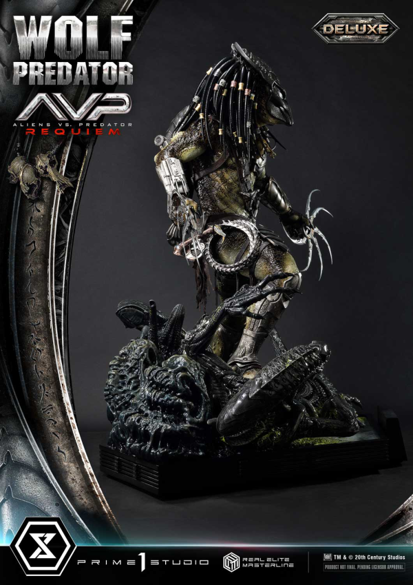 Prime 1 Studio Real Elite Masterline Aliens vs. Predator: Requiem Wolf Predator DX Bonus Version | 4582647121646