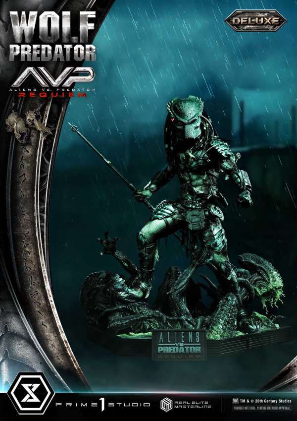Prime 1 Studio Real Elite Masterline Aliens vs. Predator: Requiem Wolf Predator DX Bonus Version | 4582647121646