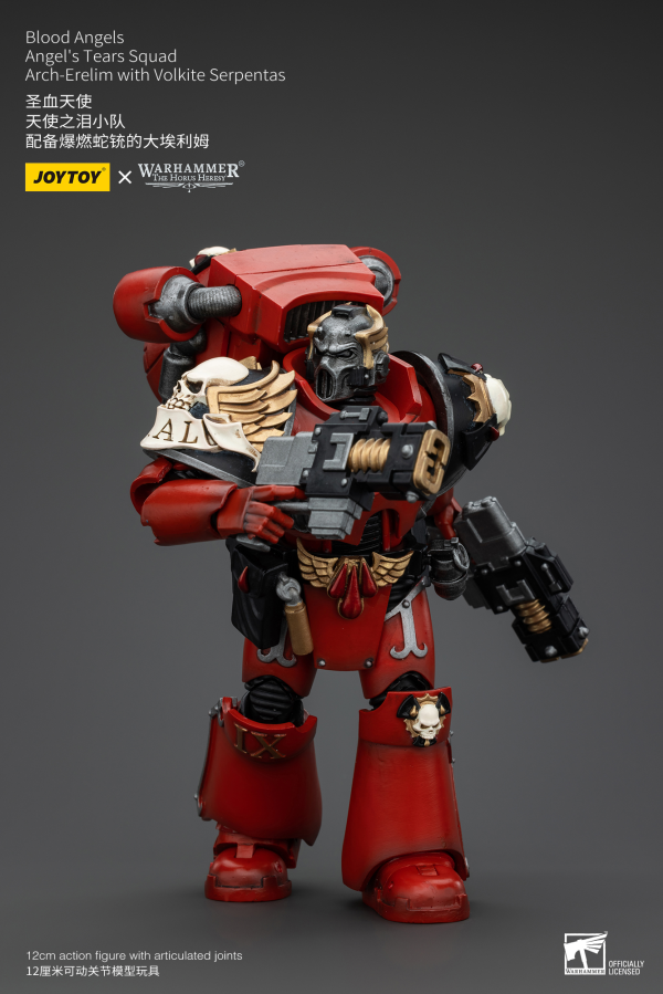 JOYTOY Blood Angels Angel's Tears Squad Arch-Erelim with Volkite Serpentas | 6927054400355