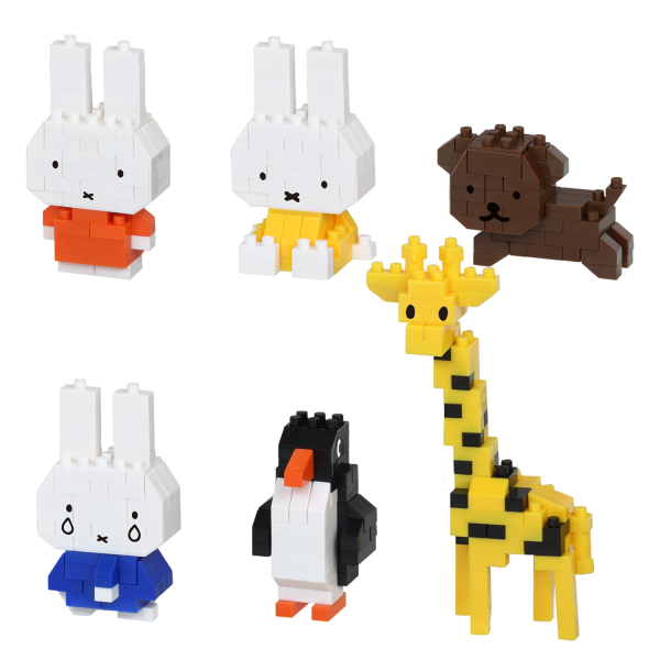 Kawada Miffy Assortment 2 (Blind Box), "Miffy", Nanoblock Mininano Series (Box/6)(4972825224021)(4972825224021)