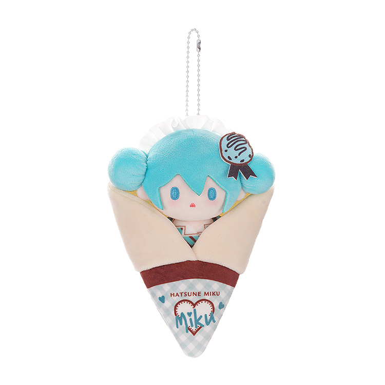 Character Vocal Series 01: Hatsune Miku Crêpe Mascot Keychain A | 4580416929677