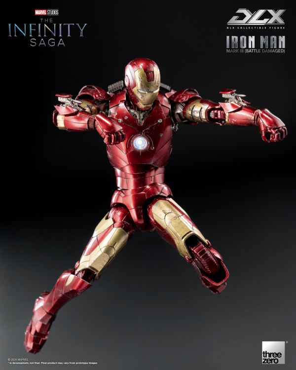threezero Marvel Studios: The Infinity Saga DLX Iron Man Mark 3 (Battle Damaged) | 4895250817555