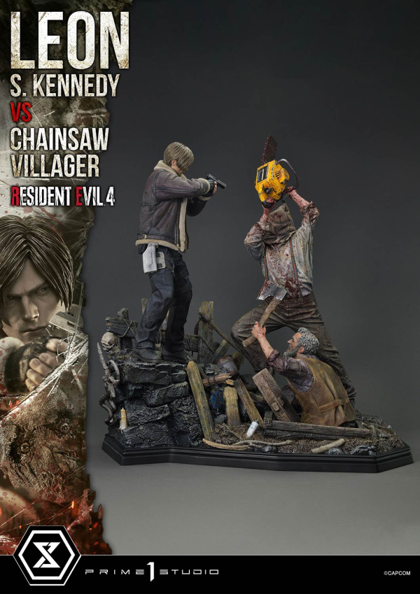 Prime 1 Studio Ultimate Premium Masterline Resident Evil 4 Leon S. Kennedy versus Chainsaw Villager | 4582647120878