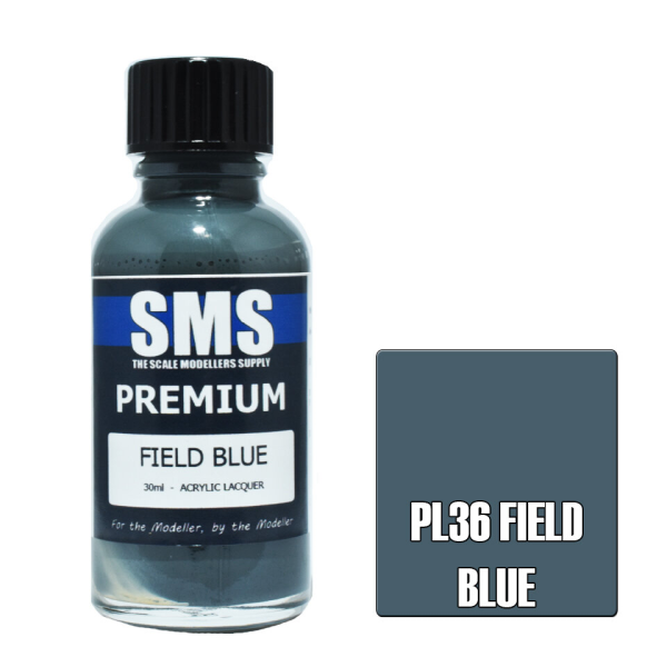 The Scale Modellers Supply (SMS) Premium FIELD BLUE RAL5008 30ml | 707959821174
