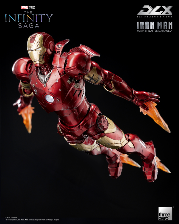 threezero Marvel Studios: The Infinity Saga DLX Iron Man Mark 3 (Battle Damaged) | 4895250817555